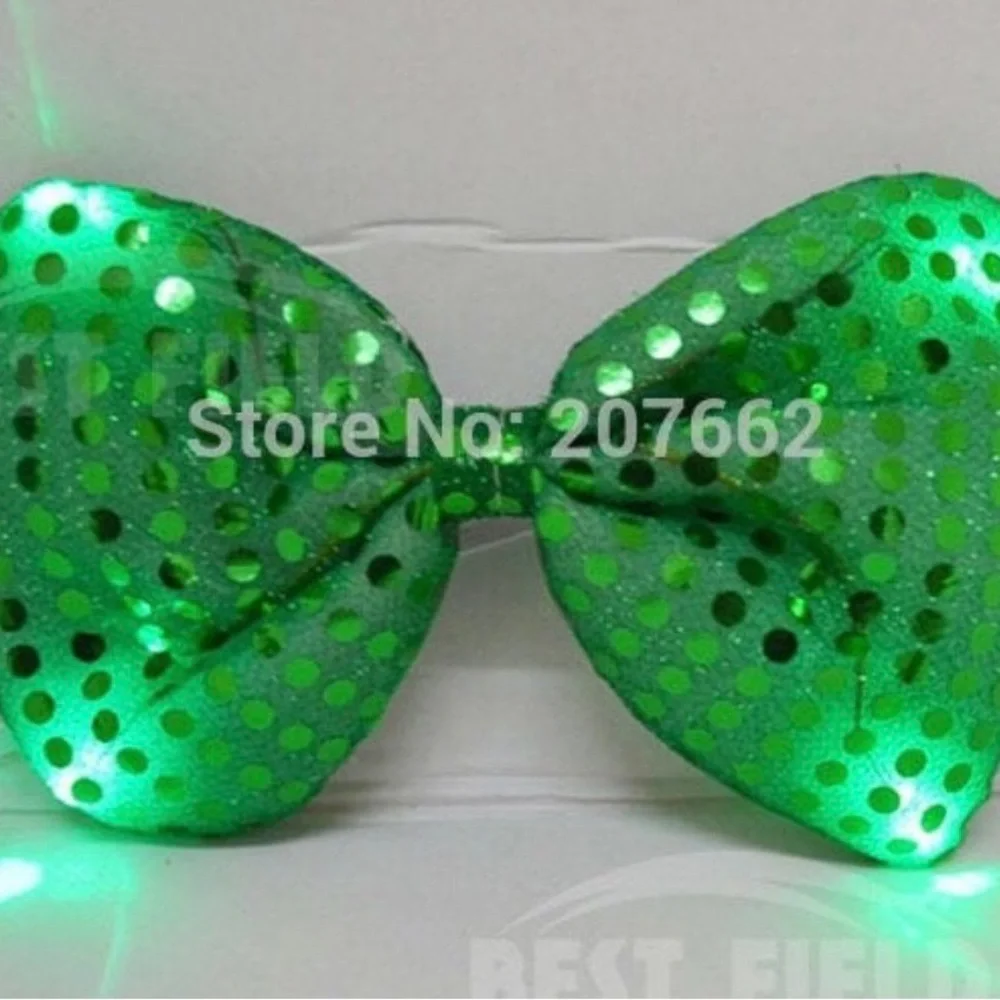 Men Fashion Tie LED Flashing Light Up Blinking Fun Bow Ties